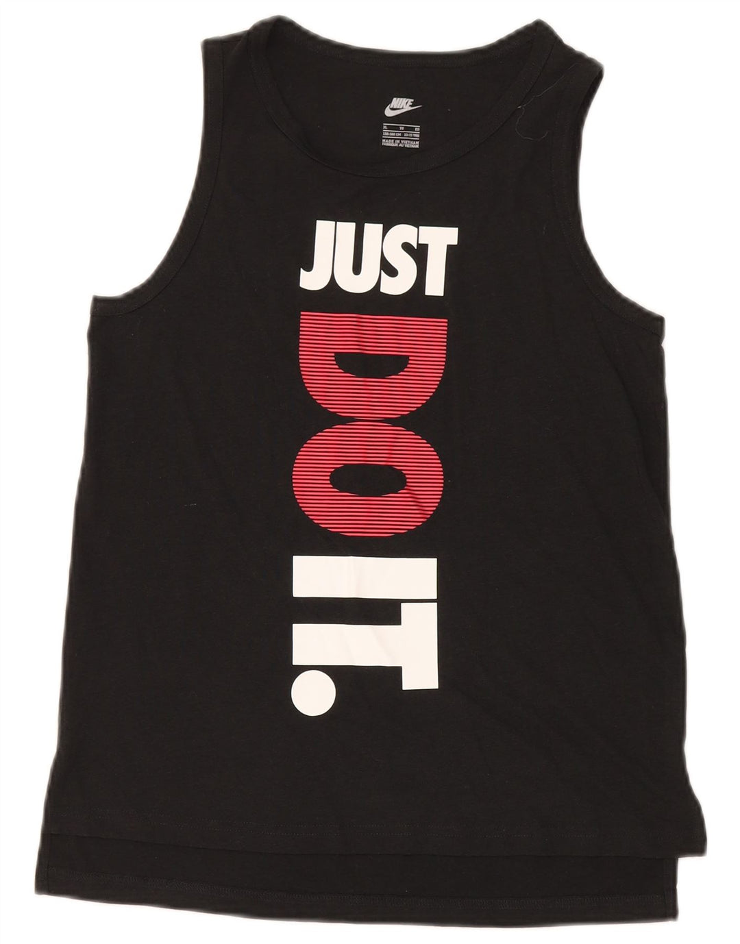 Colete gráfico Nike Boys Top 13-14 anos XL preto poliéster