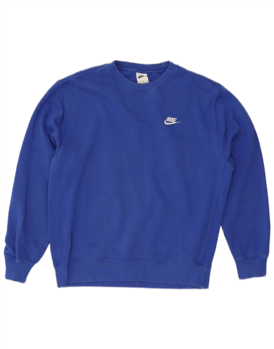 NIKE Mens Moletom Jumper Médio Algodão Azul