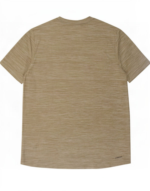 Camiseta masculina Adidas Aeroready Top grande poliéster manchado verde