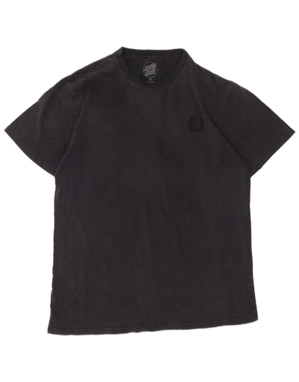 Camiseta gráfica masculina Santa Cruz Top XL algodão cinza