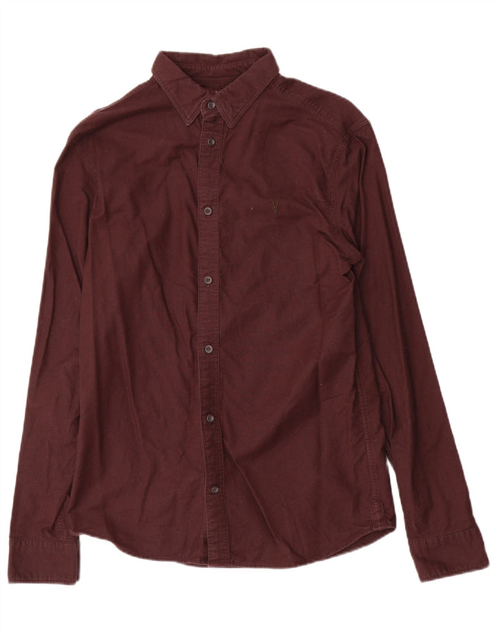 Camisa masculina All Saints XS marrom algodão