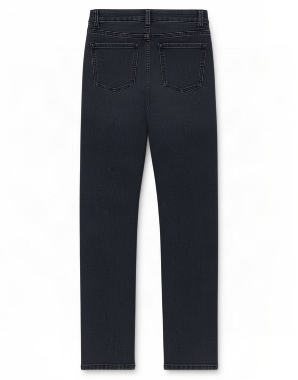Calça jeans feminina Marks & Spencer The Sienna Straight UK 8 pequena W26 L30 azul