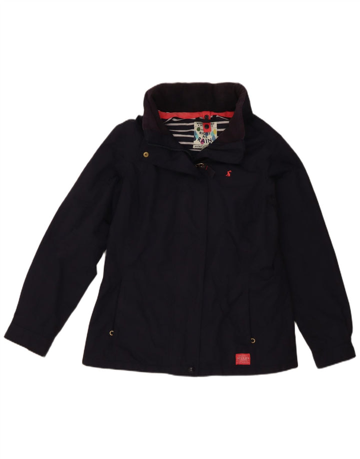 Jaqueta de chuva feminina Joules UK 12 médio azul marinho poliamida