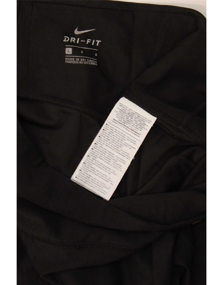 Leggings Nike Dri Fit Feminina UK 14 Grande Poliéster Preto