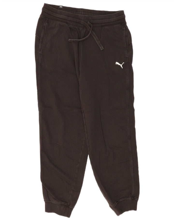 Calça de treino masculina Puma Joggers médio algodão preto