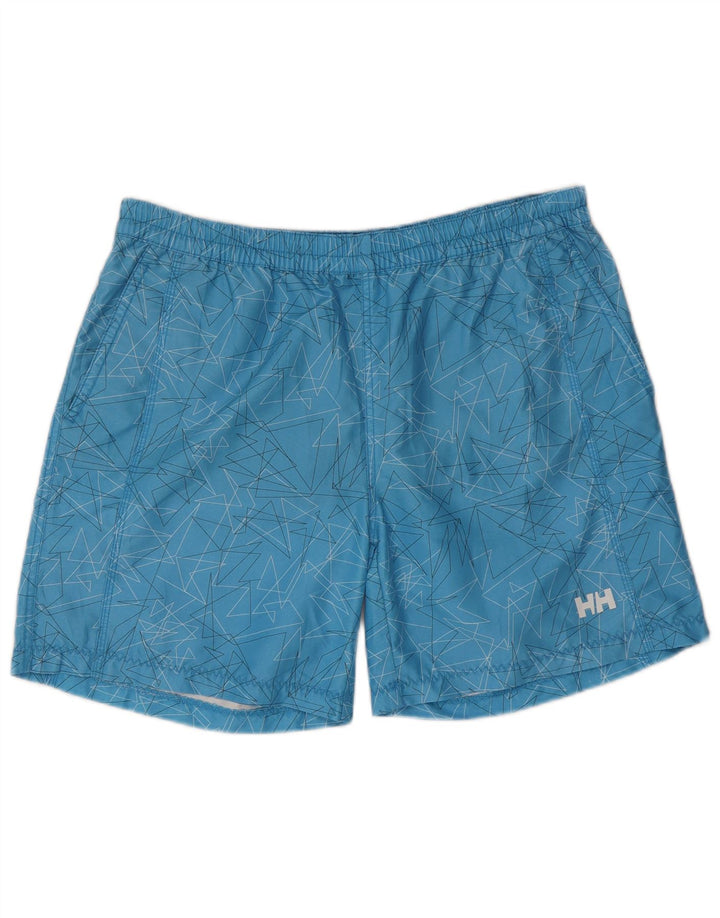 Shorts de natação masculino Helly Hansen XL poliéster geométrico azul
