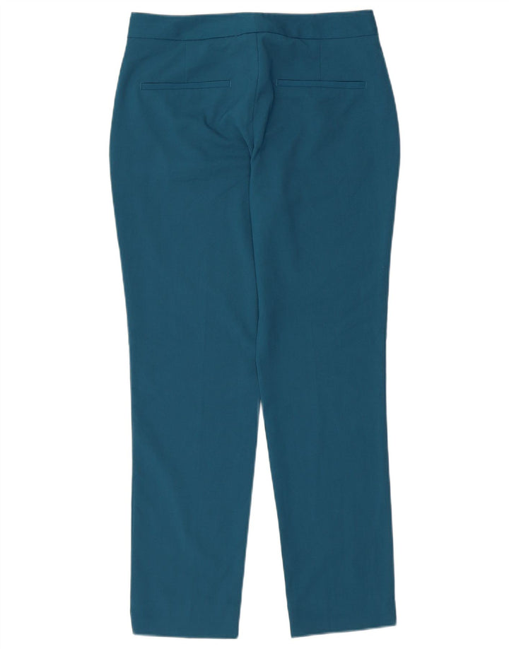ZARA Calça Chino Feminina Slim EU 34 2XS W24 L26 Azul Poliéster