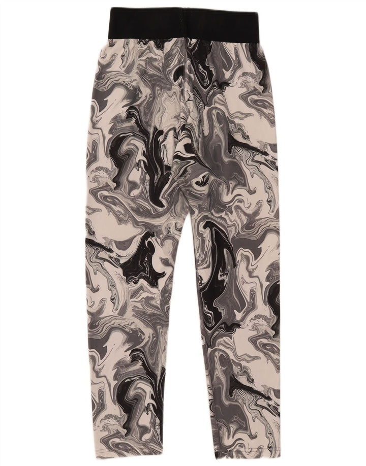 Leggings Nike Feminino Abstract Pattern UK 12 Algodão Cinza Médio