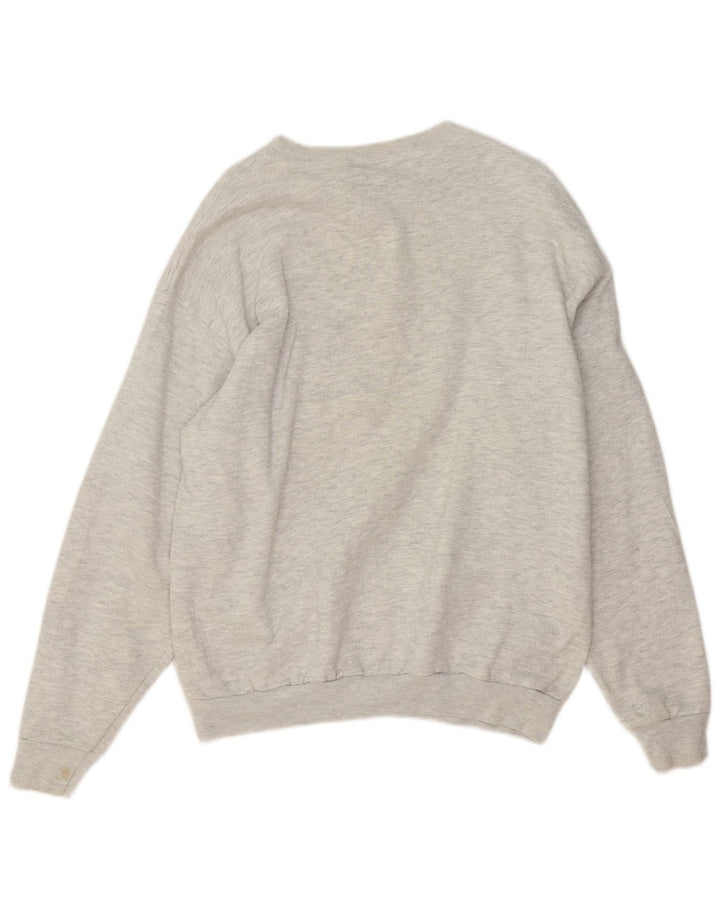 Lee moletom masculino gráfico jumper grande algodão manchado cinza