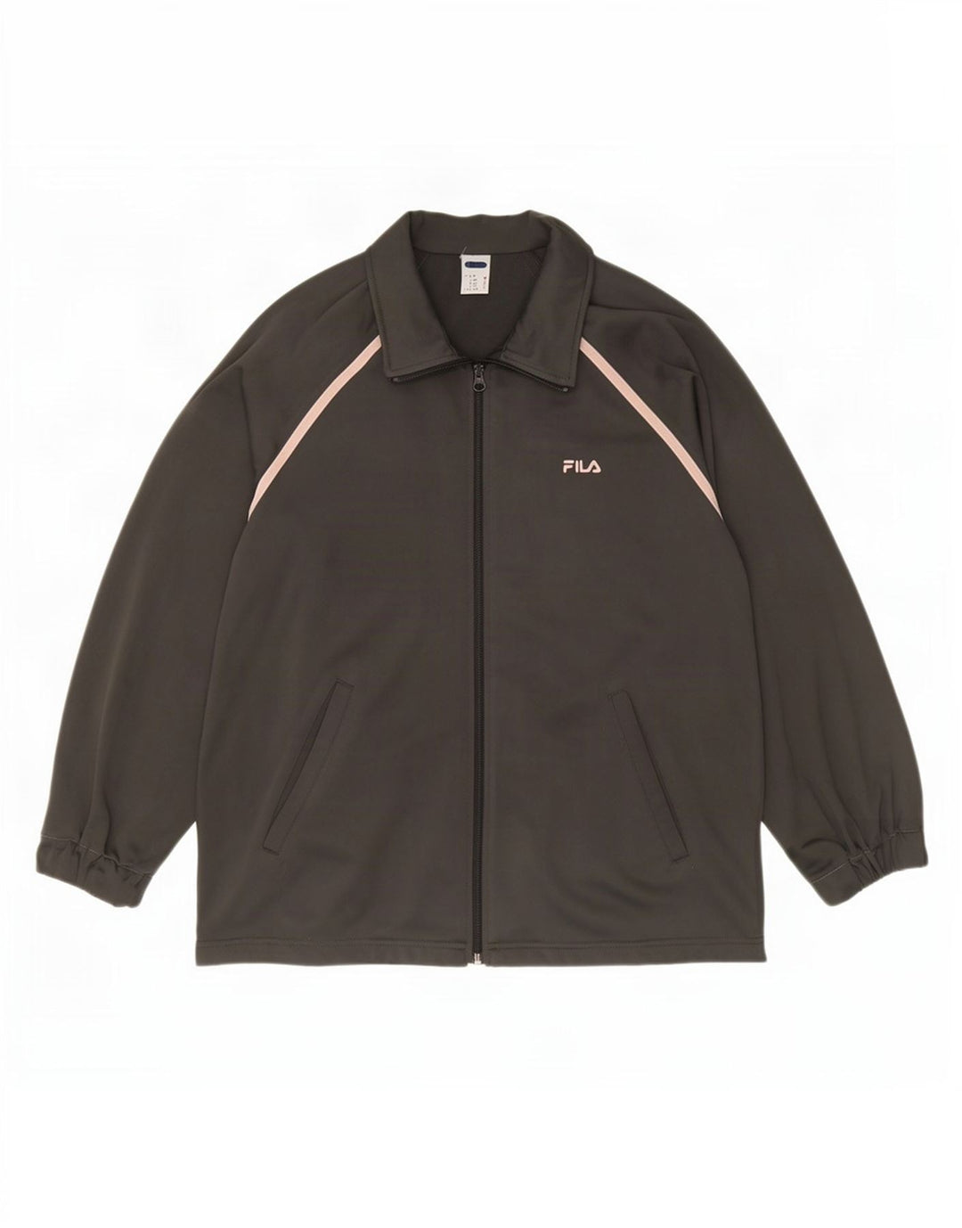Fila Mens Tracksuit Top Jacket Poliéster Cinzento Médio