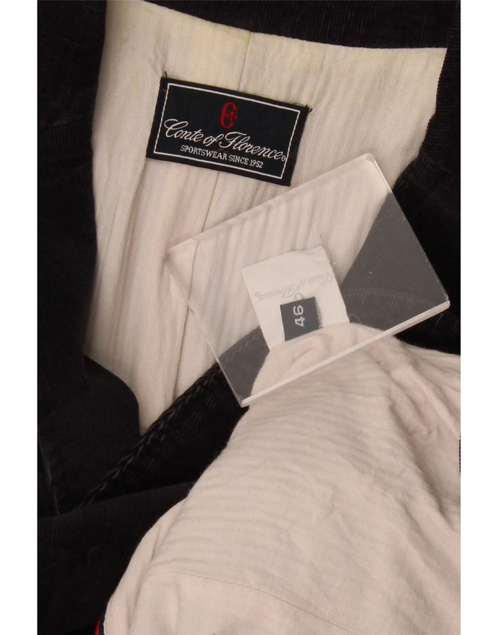 Jaqueta blazer feminina de 2 botões CONTE OF FLORENCE IT 46 grande azul marinho