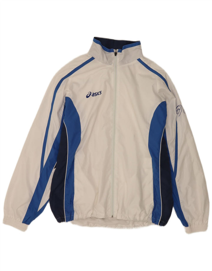 Asics Mens Treino Top Jacket 2XL Branco Colourblock Poliéster