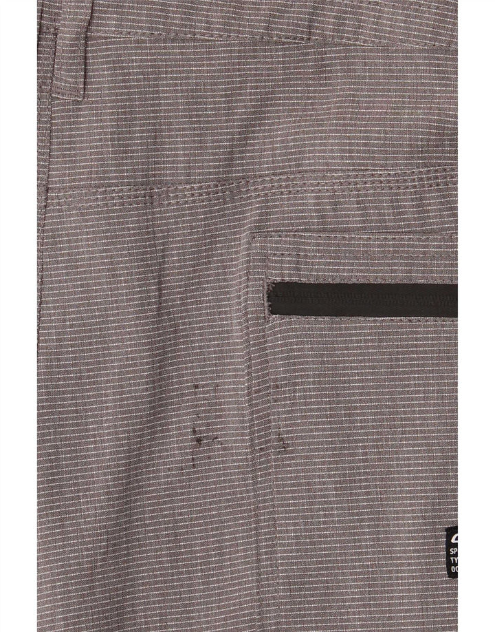 Shorts cargo masculino O'Neill W38 XL poliéster listrado cinza