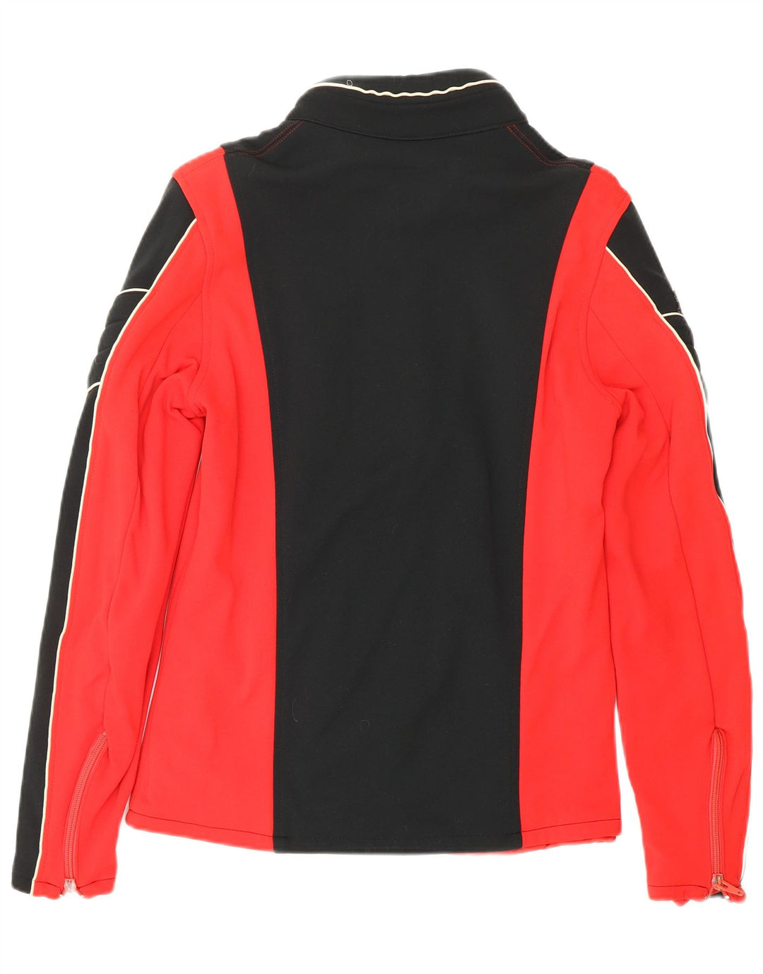 Jaqueta de treino masculina VINTAGE EU 50 médio vermelho colorblock retrô