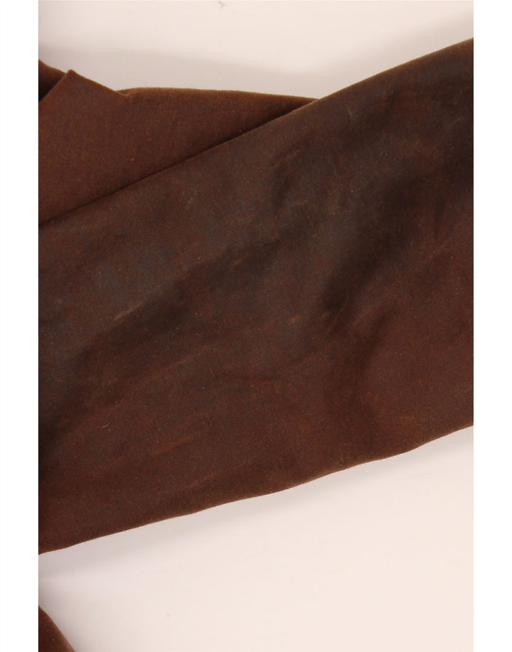 Casaco masculino de caça com capuz de algodão encerado HUNTER Reino Unido 34 XS algodão marrom