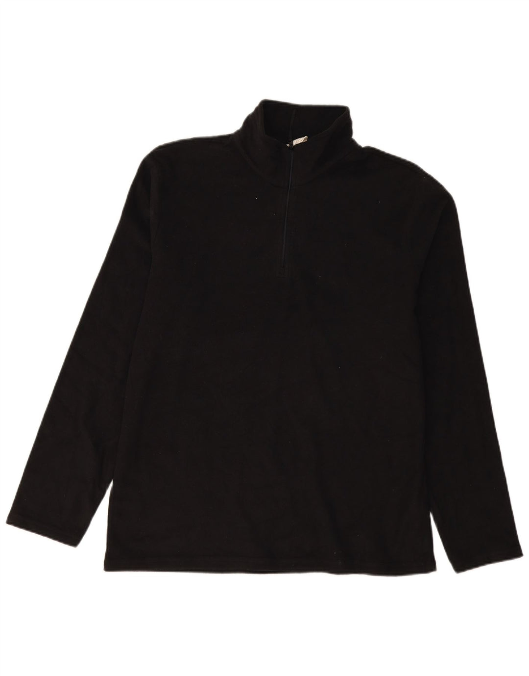 Mountain Warehouse Mens Zip Neck Fleece Jumper Grande Poliéster Preto