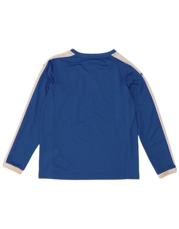 Puma Boys Italia Graphic Top Manga Comprida 11-12 Anos Azul Colorblock