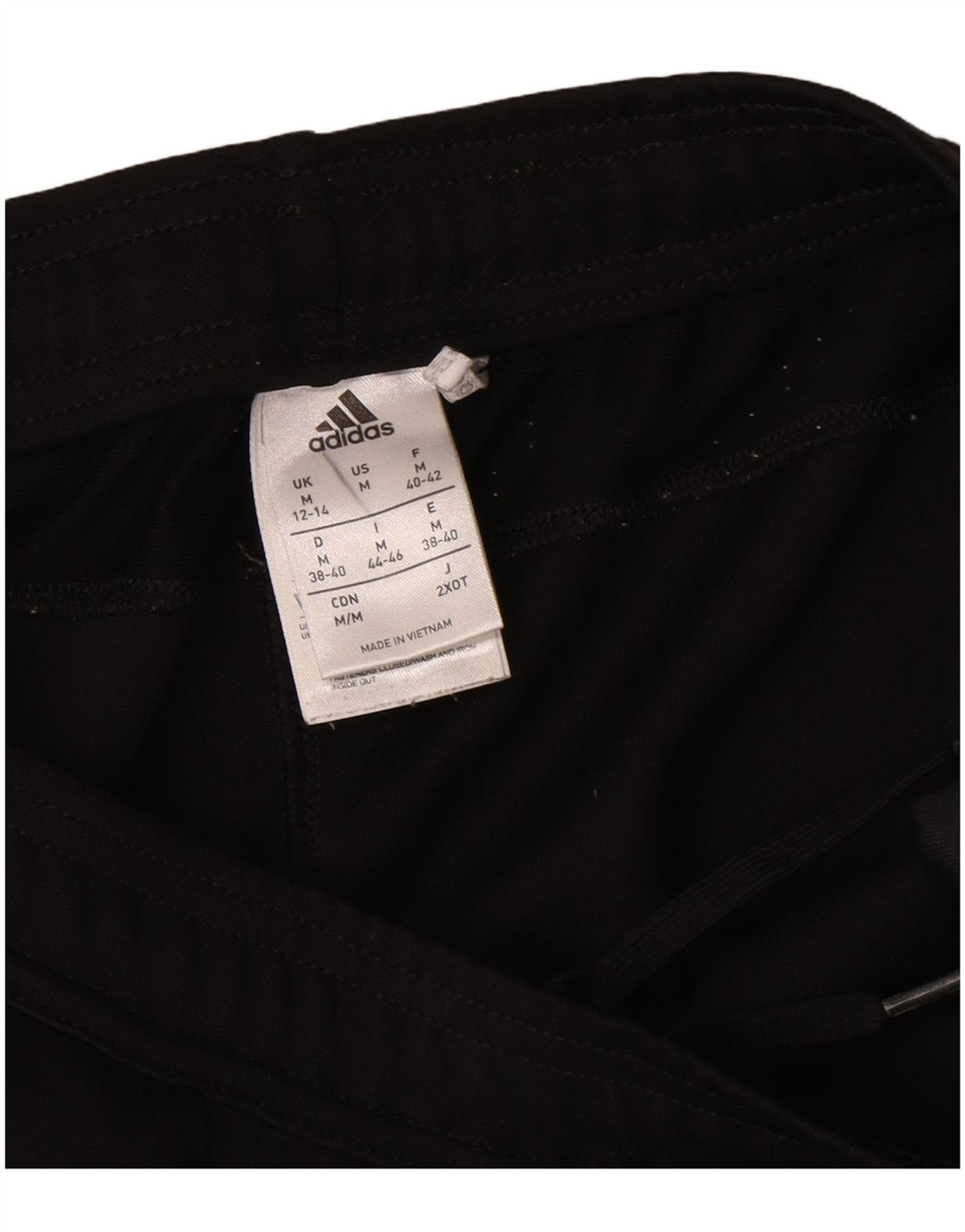 Calça de treino feminina Adidas UK 12/14 médio preto poliéster