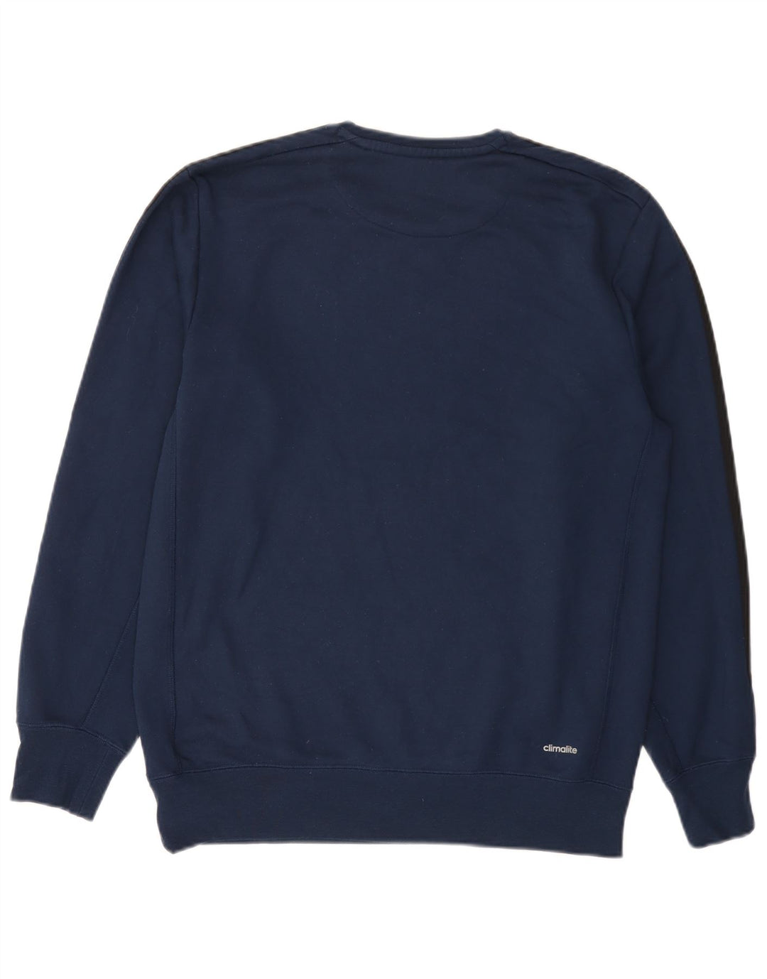 Adidas Mens Climalite Moletom Jumper Médio Azul Marinho Poliéster