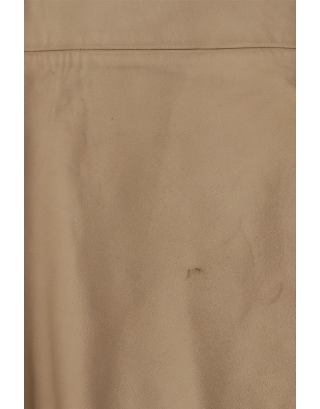 Colete de couro feminino vintage IT 38 XS bege