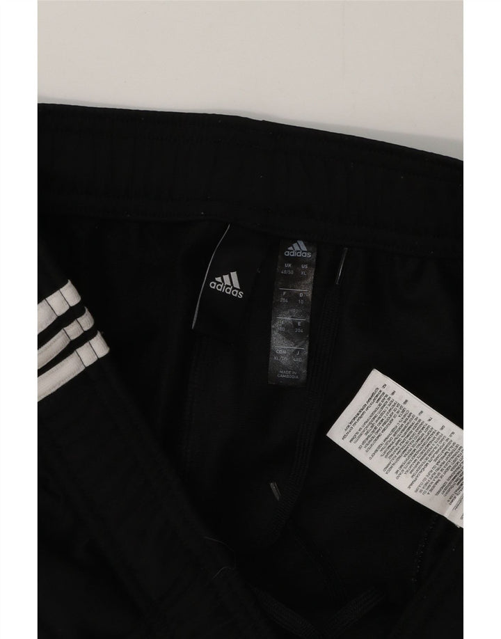 Calças de treino masculinas Adidas UK 48/50 XL poliéster preto
