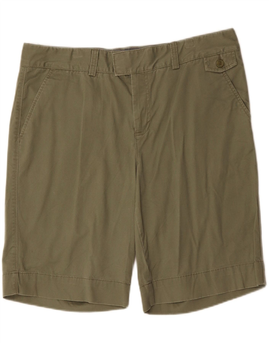 Shorts Chino feminino DOCKERS US 14 XL W36 algodão cáqui