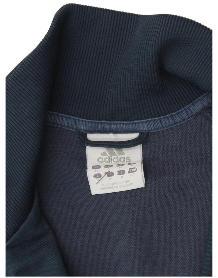 Adidas Mens Graphic Tracksuit Top Jacket Médio Azul Marinho Poliéster