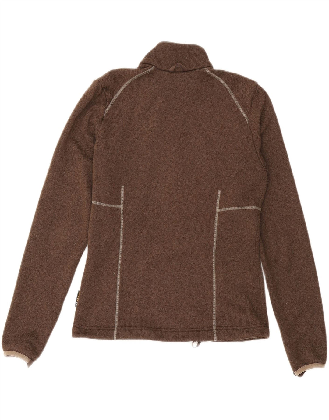 Jaqueta de treino feminina JACK WOLFSKIN UK 10 poliéster marrom pequeno