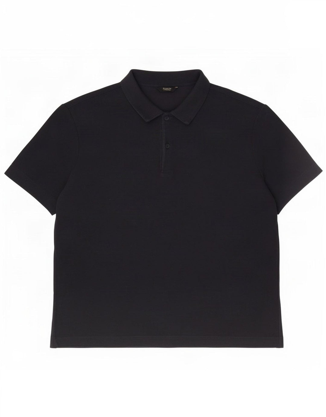 Camisa polo masculina Massimo Dutti XL azul marinho algodão