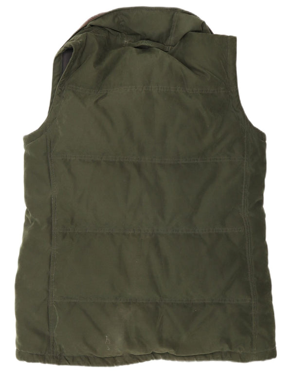 Colete acolchoado feminino Musto UK 12 poliéster verde médio