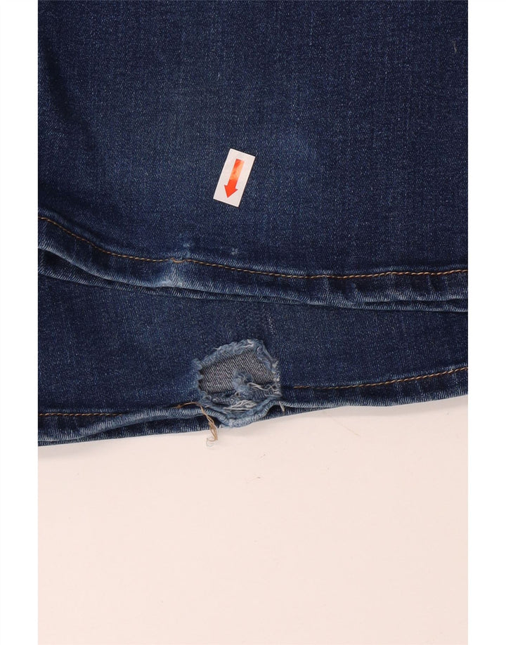 7 FOR ALL MANKIND Calça jeans feminina larga W26 L35 algodão azul