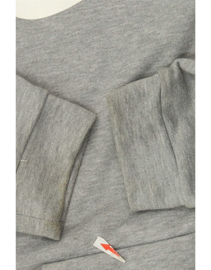 Nike masculino gráfico moletom com capuz XL cinza manchado de poliéster