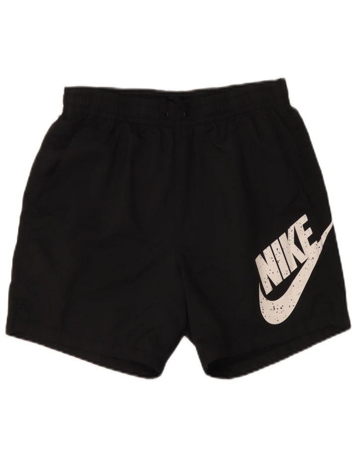 Shorts esportivos gráficos masculinos Nike pequenos poliéster preto