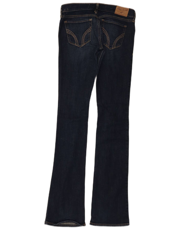 Calça jeans feminina Hollister US 4 XS W24 L33 azul marinho algodão