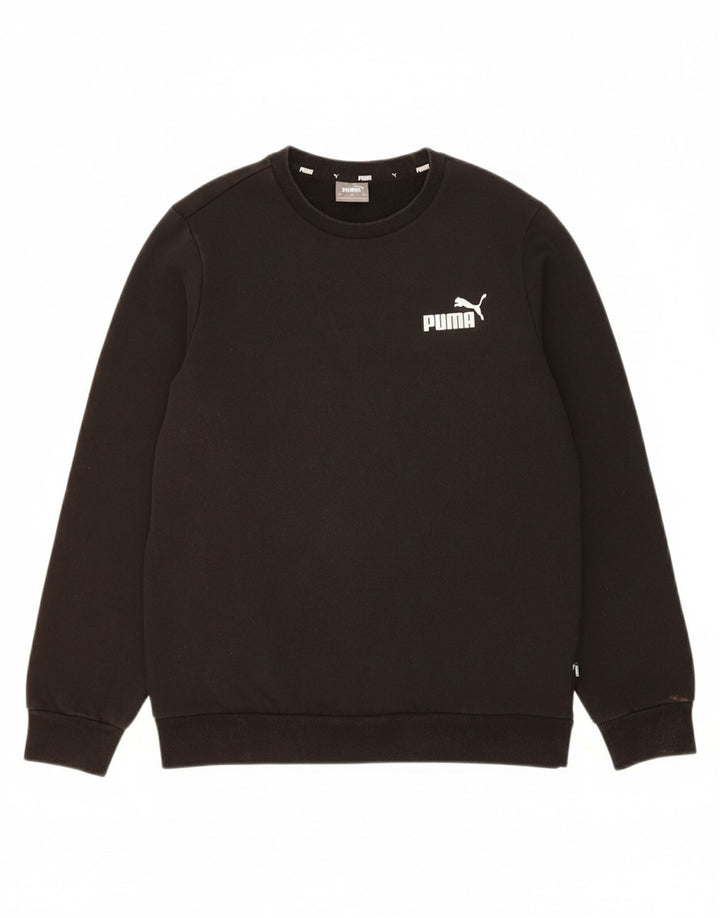PUMA Mens Moletom Jumper XS Algodão Preto