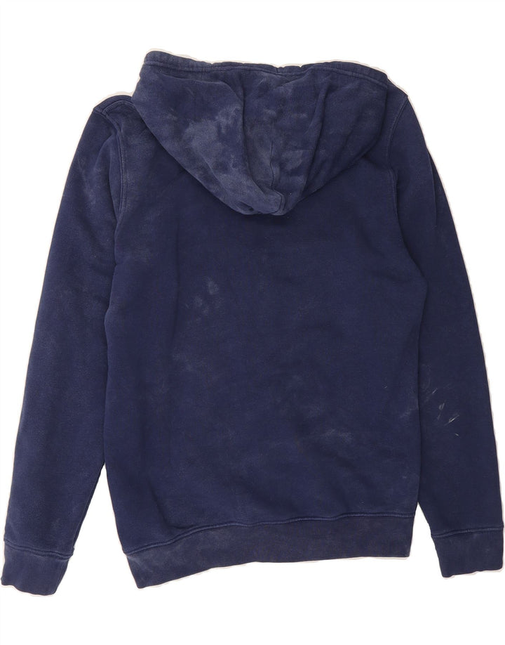 CHAMPION Mens Graphic Zip Hoodie Sweater Small Blue Cotton Vintage Champion and Second-Hand Champion from Messina Hembry 