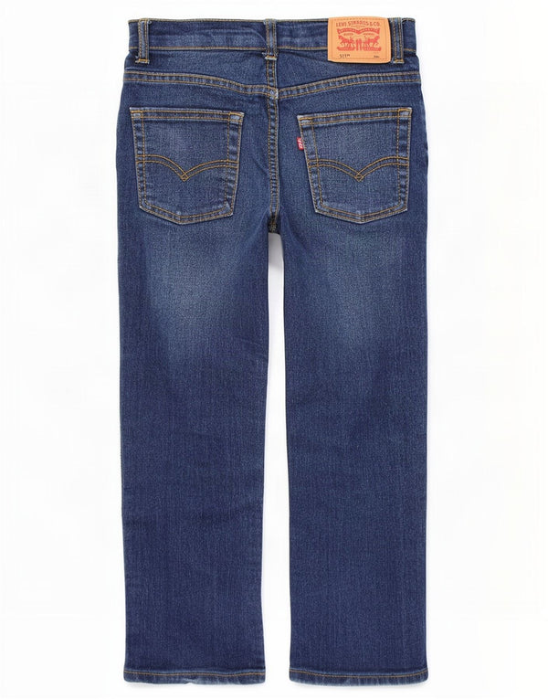 Jeans Levi's Boys 511 Slim 5-6 Anos W22 L19 Azul Algodão