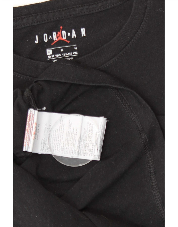 Camiseta Jordan Boys Graphic Top 10-11 Anos Médio Algodão Preto