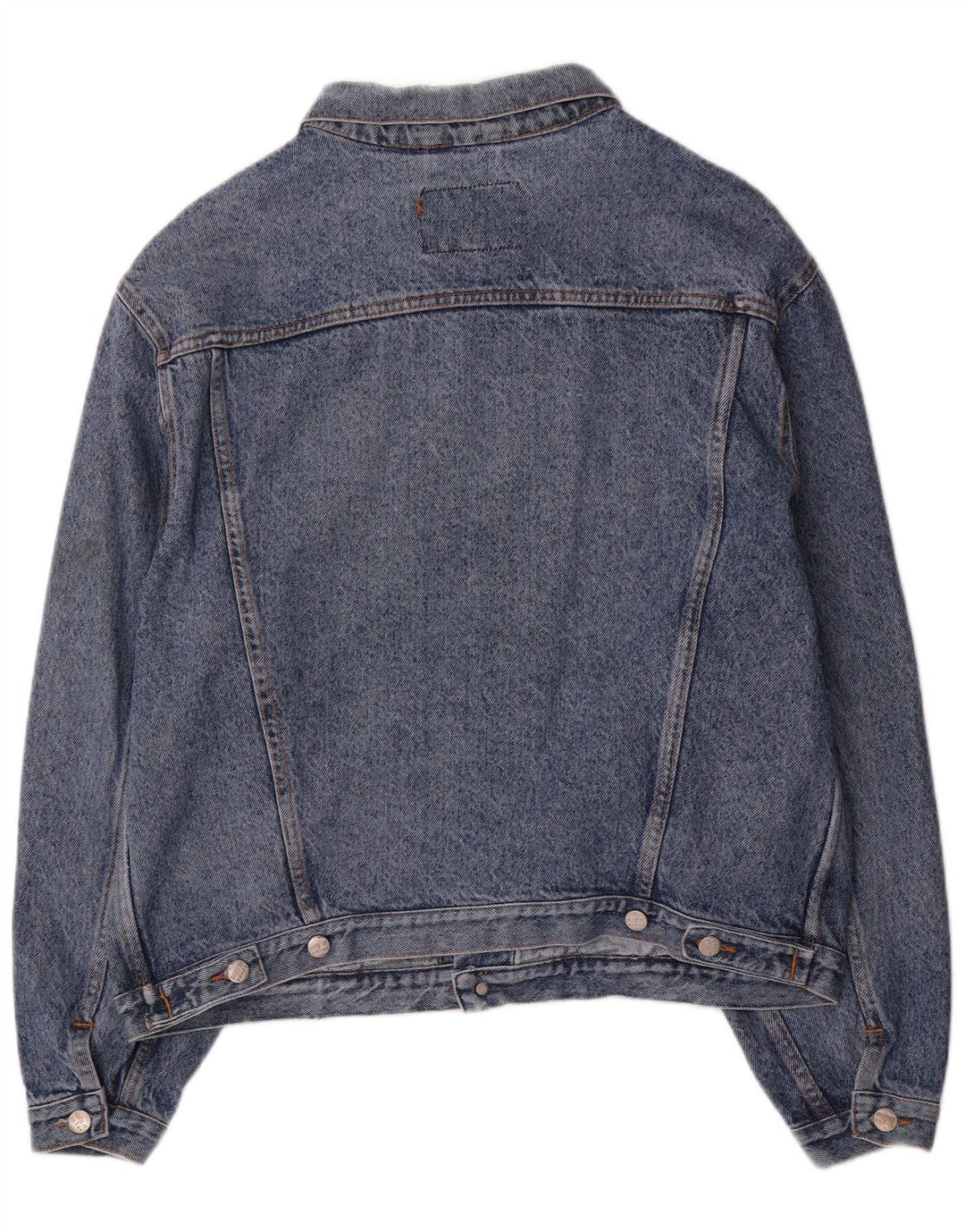 Jaqueta jeans masculina vintage UK 42 XL algodão azul