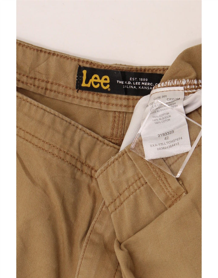 LEE Mens Kansas Cargo Shorts W42 2XL Beige Cotton Vintage Lee and Second-Hand Lee from Messina Hembry 