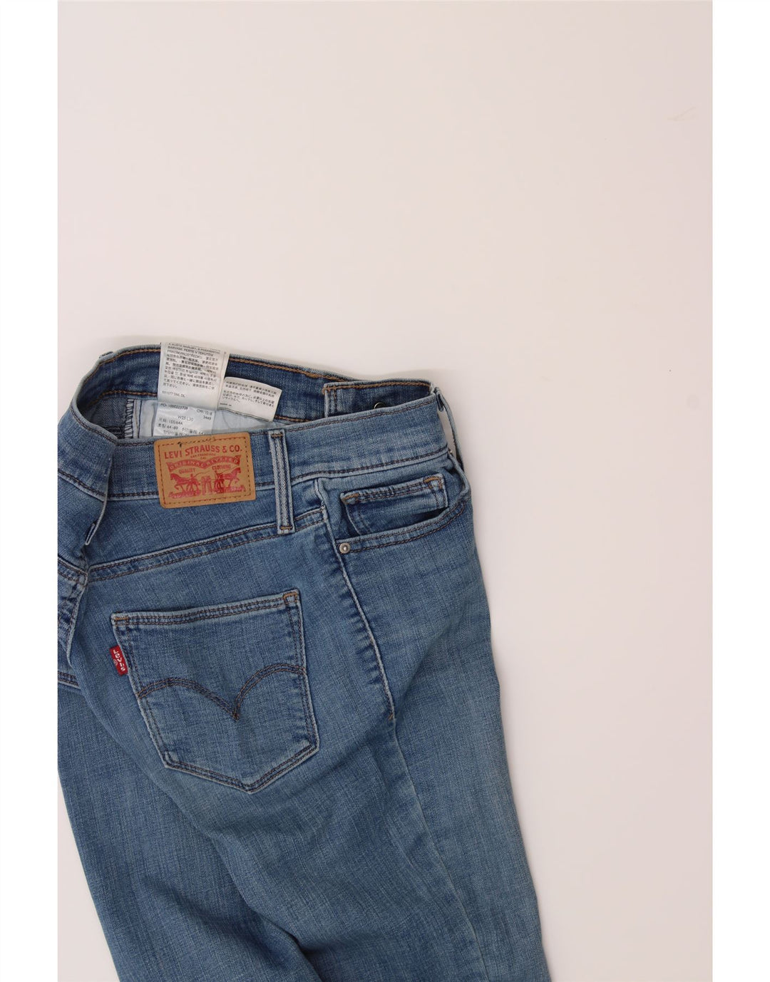 LEVI'S Womens Slimming Skinny Jeans W25 L23 Blue Cotton Vintage Levi's and Second-Hand Levi's from Messina Hembry 