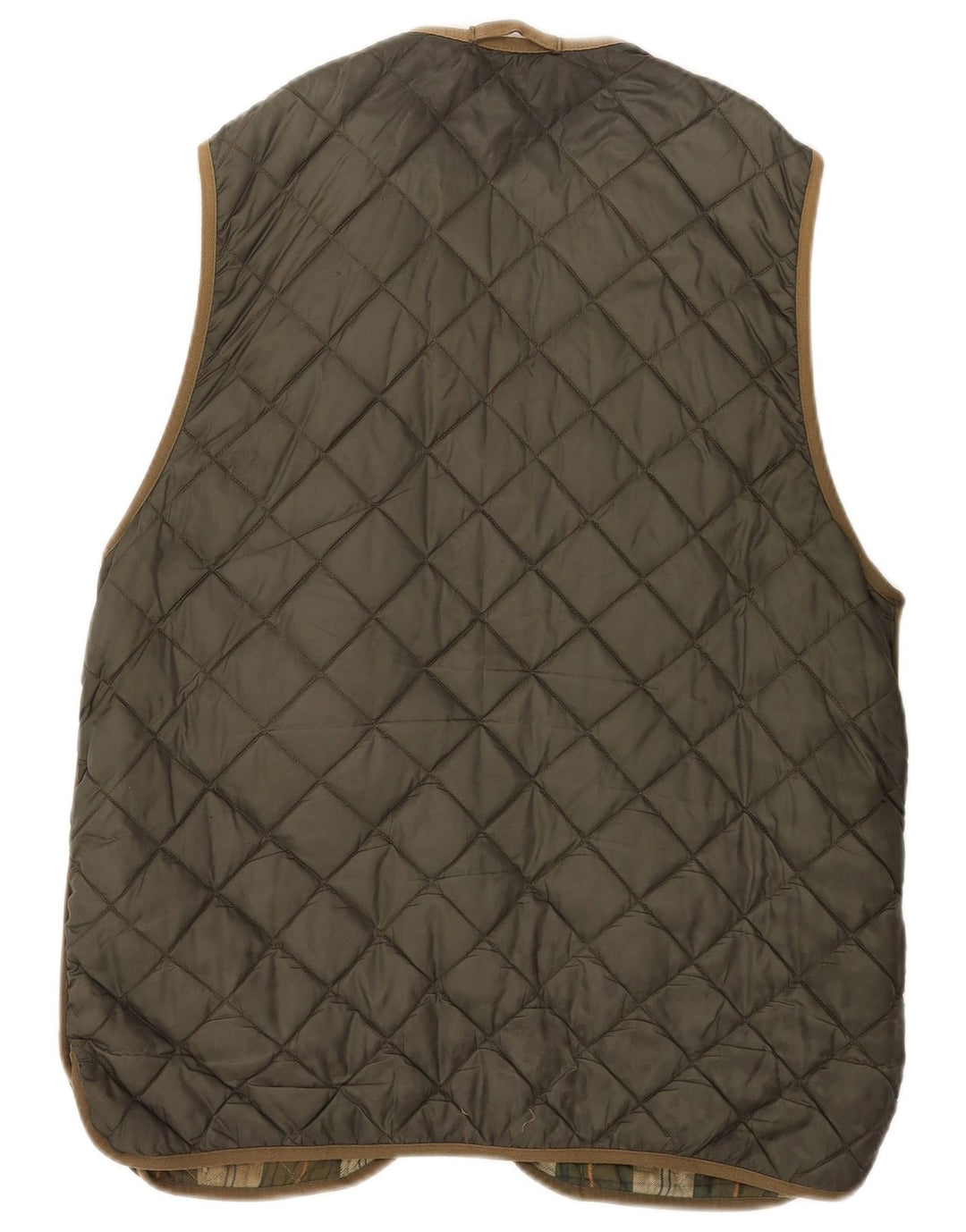Colete acolchoado masculino Barbour UK 44 grande cáqui
