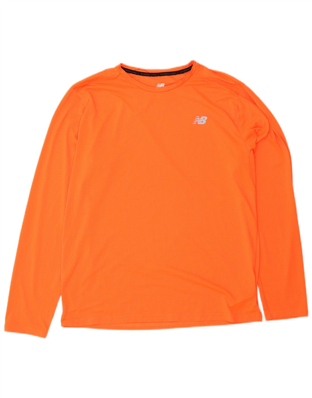 New Balance Masculino Top Manga Longa Grande Laranja Poliéster