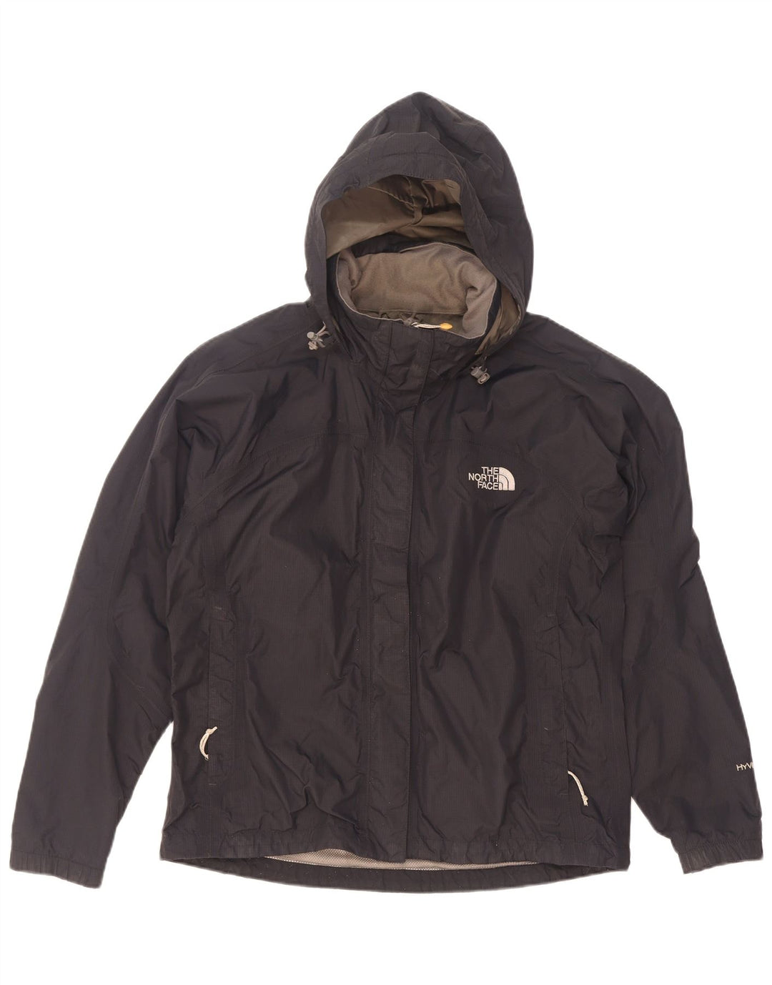 Jaqueta de chuva feminina The North Face Hyvent com capuz grande Reino Unido 10 pequena preta