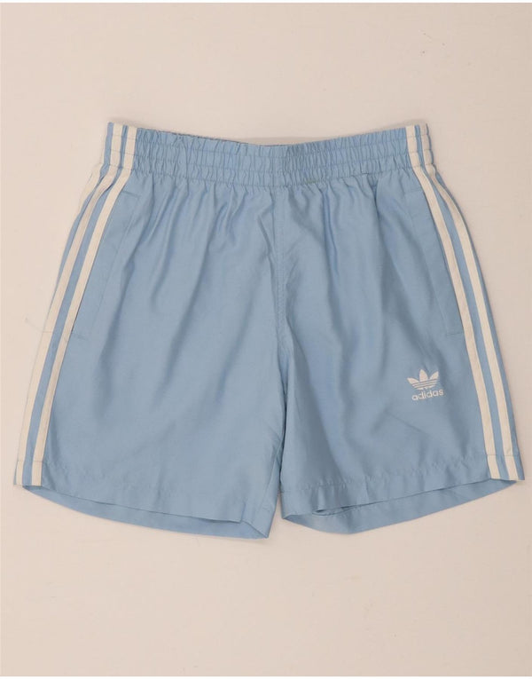 Shorts de natação masculino Adidas pequeno azul poliéster