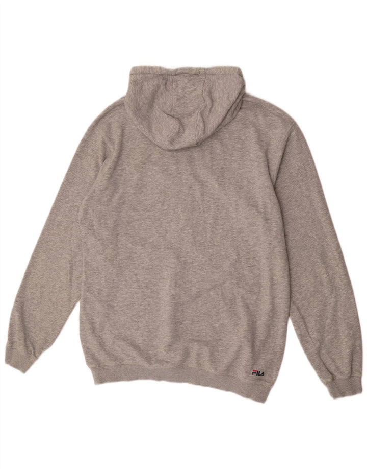 Fila Mens Graphic Hoodie Jumper XL Cinza Algodão