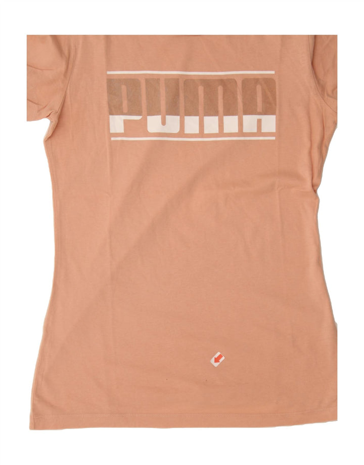 PUMA Girls Graphic T-Shirt Top 15-16 Years Pink Vintage Puma and Second-Hand Puma from Messina Hembry 
