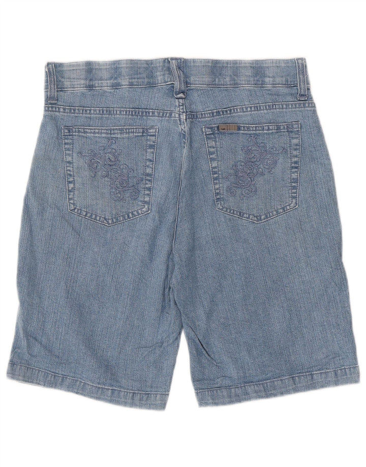 Shorts jeans feminino LEE EUA 10 grande W32 algodão azul