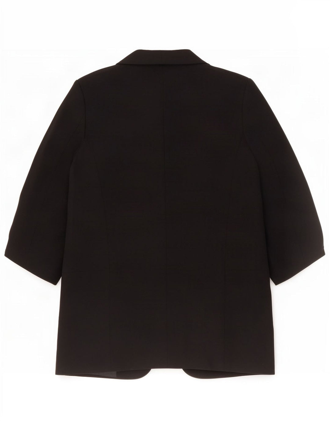 Jaqueta blazer aberta manga 3/4 feminina Zara Reino Unido 10 poliéster preto pequeno