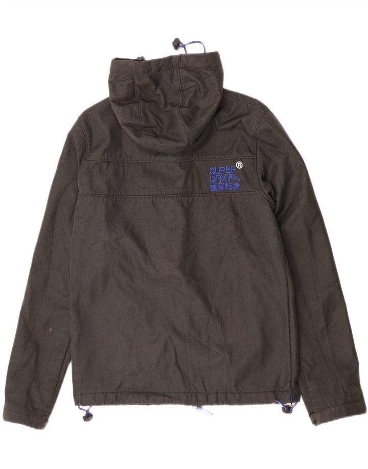 Jaqueta corta-vento masculina Superdry The Windtrekker com capuz Reino Unido 38 cinza médio